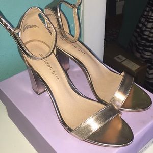 Rose gold heels